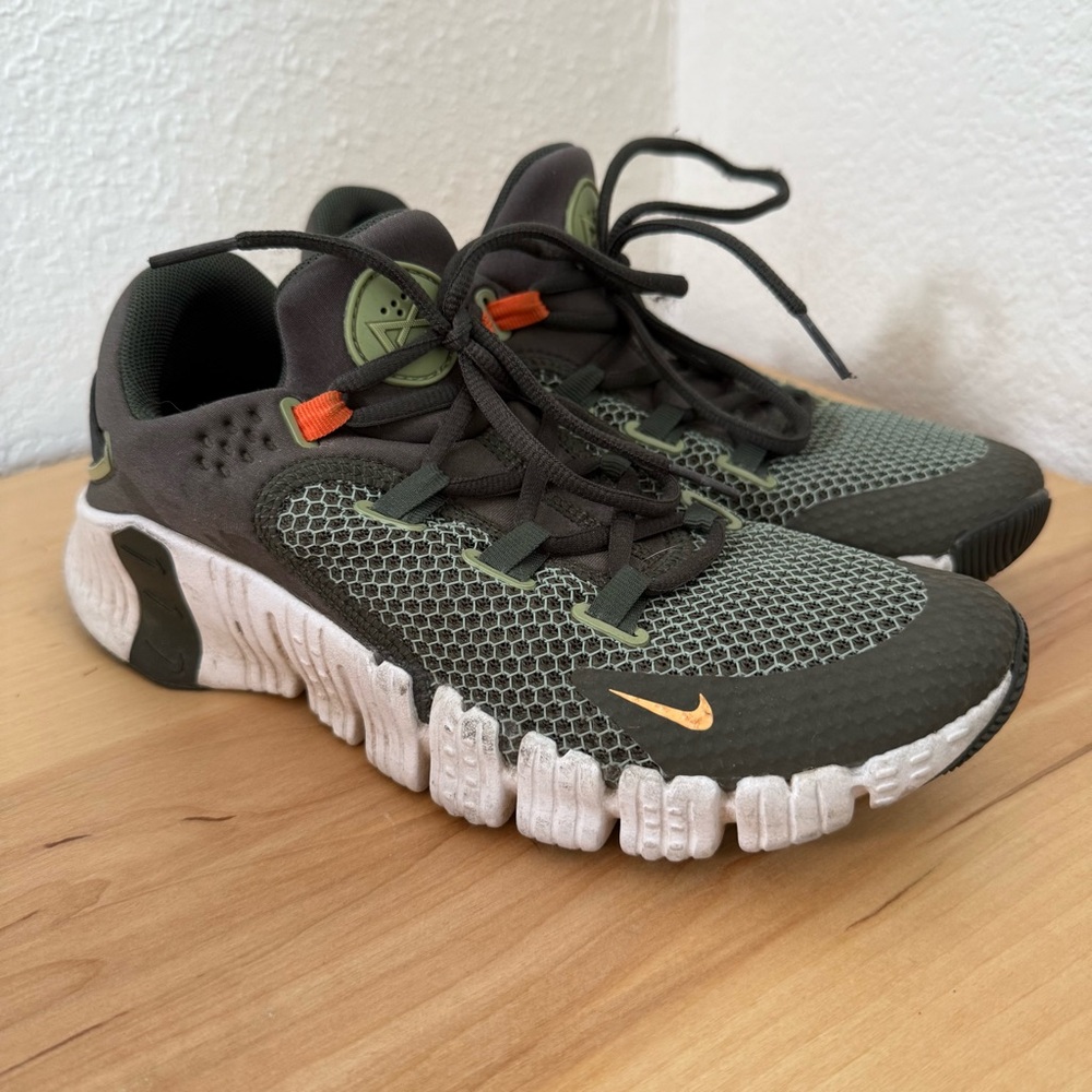 Nike Athletic Shoes - Olive Green and Orange